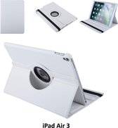 Apple iPad Air 3 Wit 360 graden draaibare hoes - Book Case Tablethoes