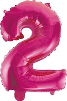 Folieballon 2 jaar roze 86cm