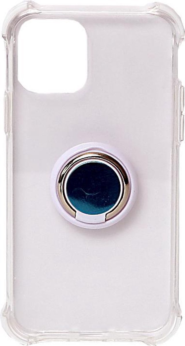 Apple Iphone 11 (5.5 Inch) 2019 - Backcover – Hoesje - Transparant Zilver