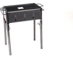 Gerimport Houtskoolbarbecue Exa 35 X 20 X 50 Cm Zwart/zilver