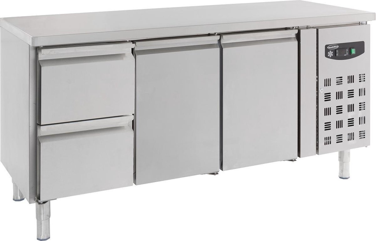 Combisteel Koelwerkbank 417L Met 2 Deuren + 2 Laden (1/1 GN) - 1795x700x850mm