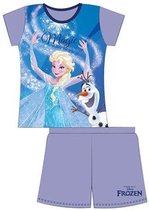 Disney Frozen- pyjama/shortama - fullprint - lila/blauw - maat 86/92