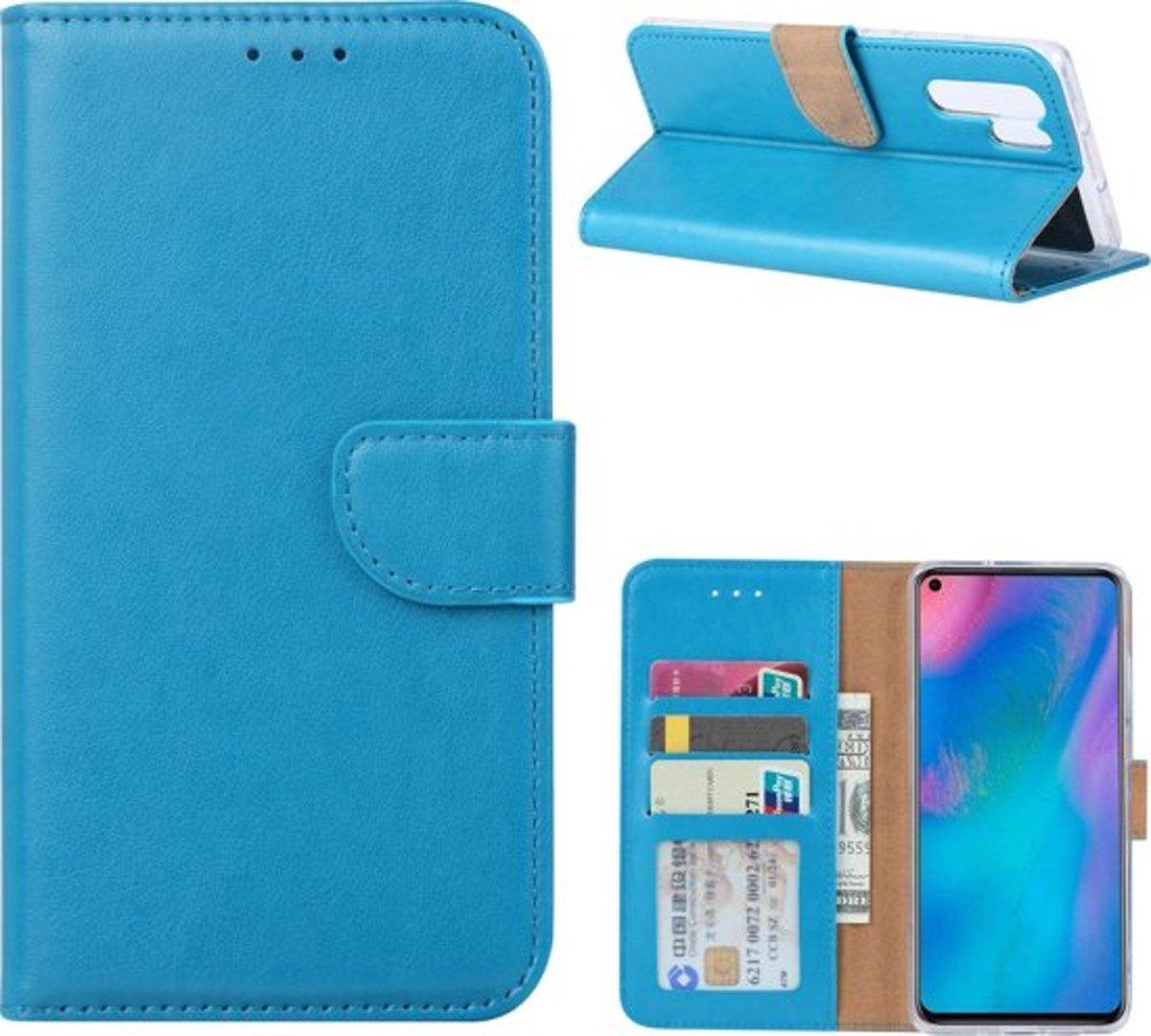 Bookcase Geschikt voor: Huawei P30 Pro - Turquoise - portemonnee hoesje
