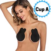 KELERINO. Plak BH Push Up - Onzichtbaar, Herbruikbaar en Liftend Zwart - Cup A Multipack Plakbeha A