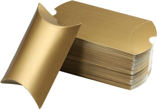 het formulier traagheid bestrating 100 stuks pieces webshop verpakkingen sieraden doosjes goud goudkleurige  bedrijf... | bol.com