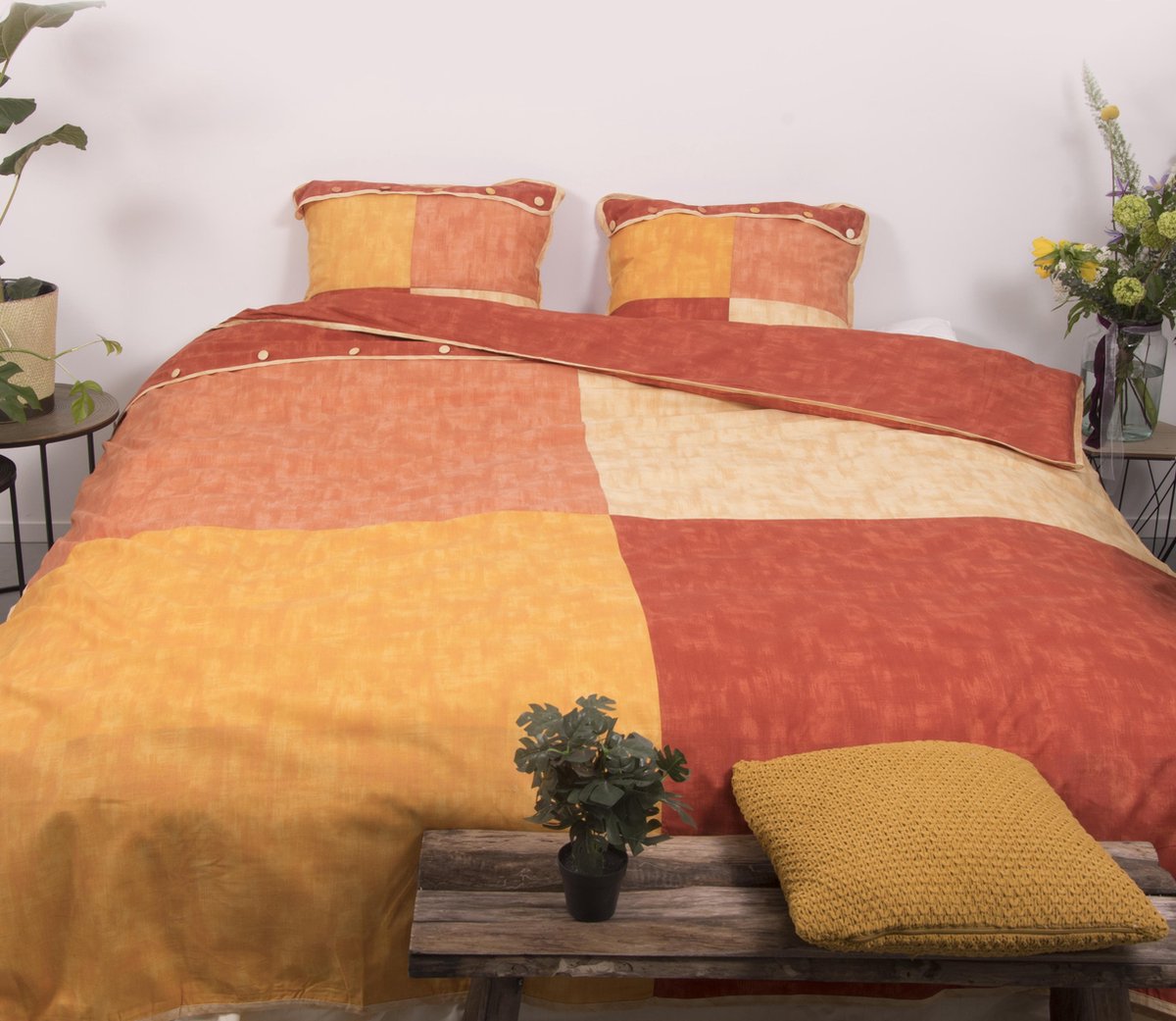 Dekbedovertrek - Quatro Terra - 140x200/220cm - Eenpersoons