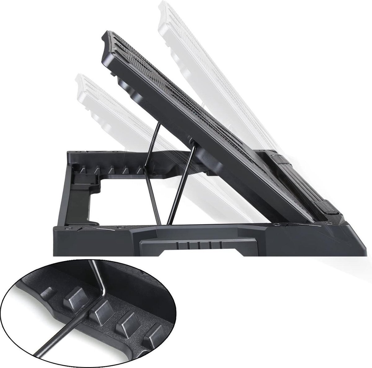 TECKNET 12-17 Leises Laptop-Kühlpad mit 3 Lüftern