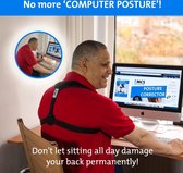 Correcteur de posture réglable (28 "- 48") Correcteur de posture pour le soutien - Soulagement des douleurs au dos, aux épaules et au cou