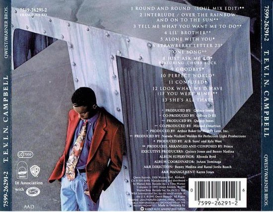Tevin Campbell - CD album met Round And Round en Tell Me What You
