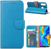 Huawei P30 Lite - Bookcase Turquoise - portemonee hoesje
