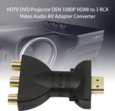 Hdmi Naar 3 Rgb Rca Video Audio Adapter Av Component Converter