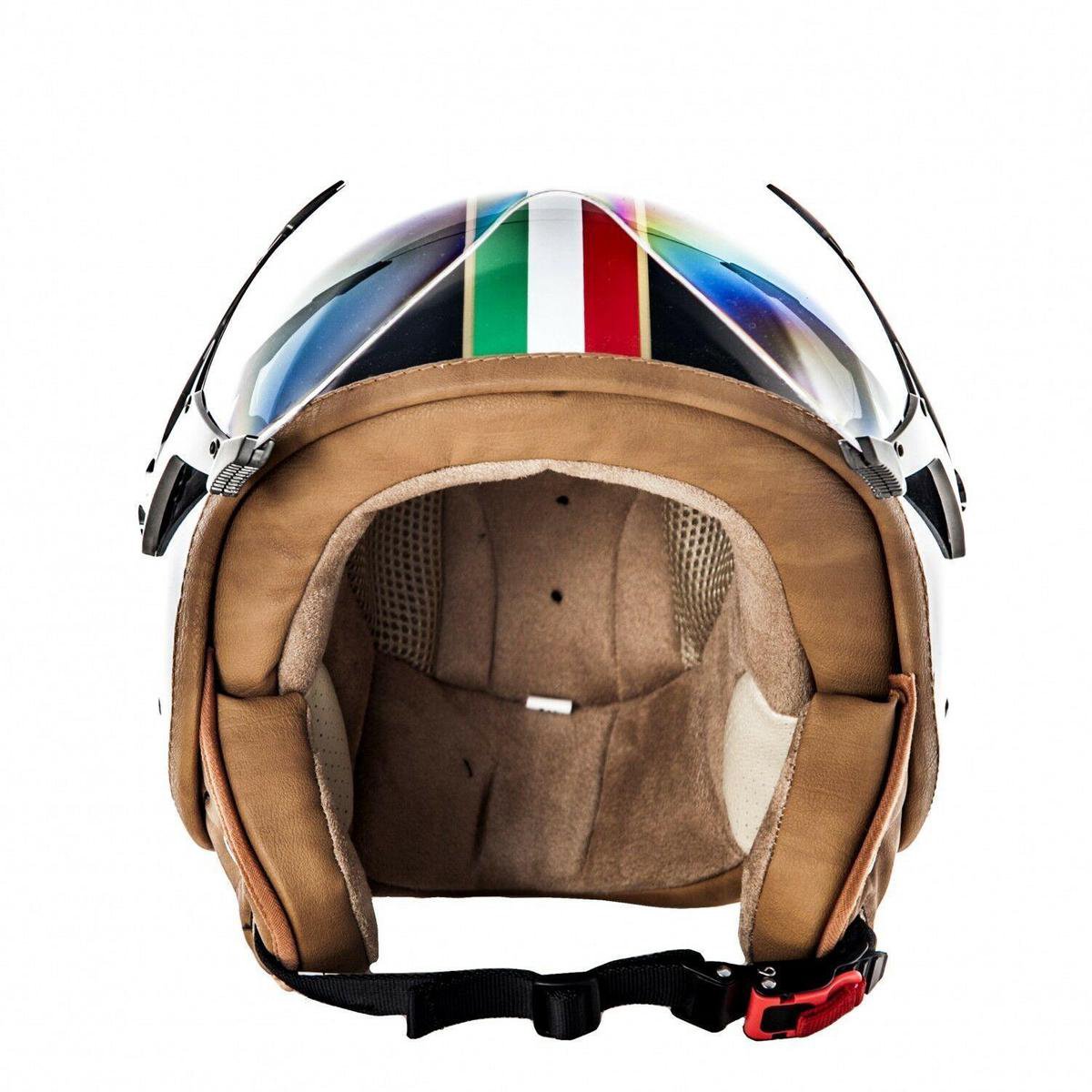 SOXON SP-326 Imola Zwart jethelm S Small 55-56cm hoofdomtrek, met vizier, motorhelm, scooterhelm, open jet helm voor dames, heren voor motor en scooter
