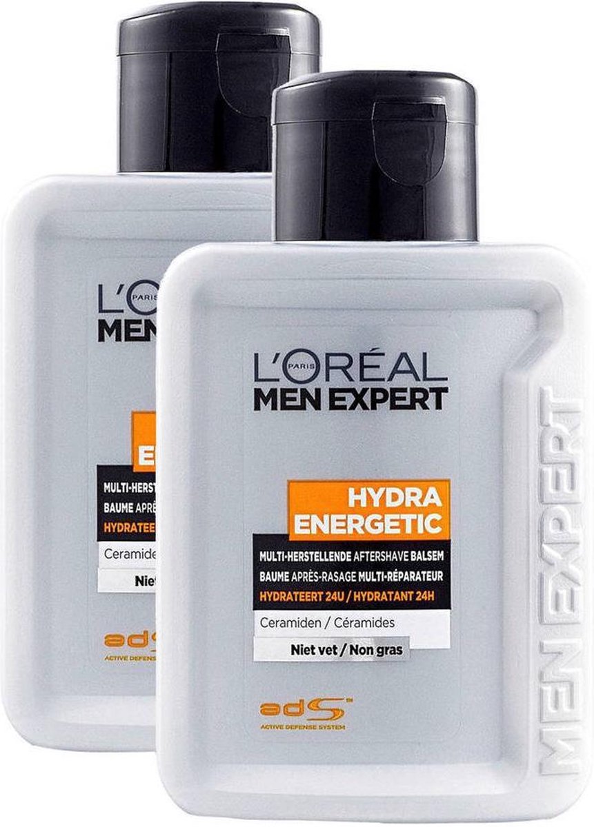 L'Oréal Paris Men Expert Baume Après-Rasage Hydratant 24 heures 2 X 100 ml  | bol.com