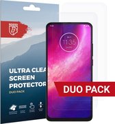 Rosso Screen Protector Ultra Clear Duo Pack Geschikt voor Motorola One Hyper | TPU Folie | Case Friendly | 2 Stuks