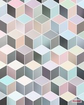 Komar Pure | cubes pastel | art deco | fotobehang op vlies 200x250cm