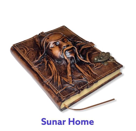 Leer Dagboek - Handwerk Notitieboek - Reisboekje - Fotoboekje - Sultan Cadeau voor vaderdag - jij bent zelf je eigen auteur