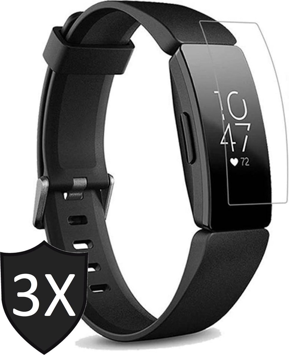 Screenprotector geschikt voor Fitbit Inspire / Inspire HR - Screen Protector PET - 3 Stuks