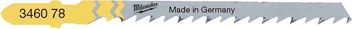 Milwaukee T 244 D Decoupeerzaagblad voor Bochten in Hout VE=5 - 4932346078
