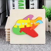 Baby speelgoed | Houten puzzel | vliegtuig Puzzel | Peuter puzzel | 7 delig