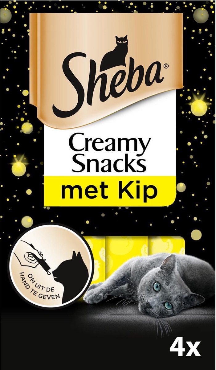 Sheba Creamy Snacks Kip Multipack 4 x 12 gr