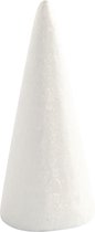 Creotime Styropor-model Kegels 14,5 Cm Wit 5 Stuks