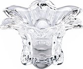 Arti Casa Kaarsenhouder Kristal Bloem 13 Cm Transparant