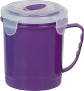 Cuisine Elegance Soepbeker 600 Ml Polypropeen Paars 2-delig