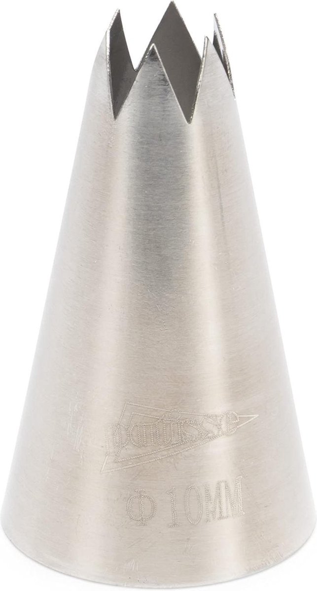 Patisse spuitmond Ster 3 mm RVS zilver