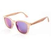 Wooden sunshine | trendy zonnebril en goedkope zonnebril (UV400 bescherming - hoge kwaliteit) | Unisex  | zonnebril dames  & zonnebril heren