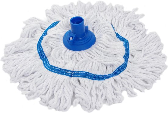 Verwarren Centimeter Serie van Dweil / mop (2stuks) voor professionele mopset blauw | bol.com