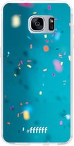 Samsung Galaxy S7 Edge Hoesje Transparant TPU Case - Confetti #ffffff