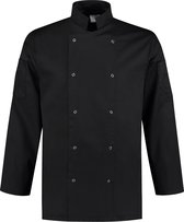 Veste de chef EM Kitchen polyester / coton Noir taille XXL / 60-62