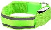 Hardloop LED Band | Reflecterende sport band | Veiligheidsbandje | Groen