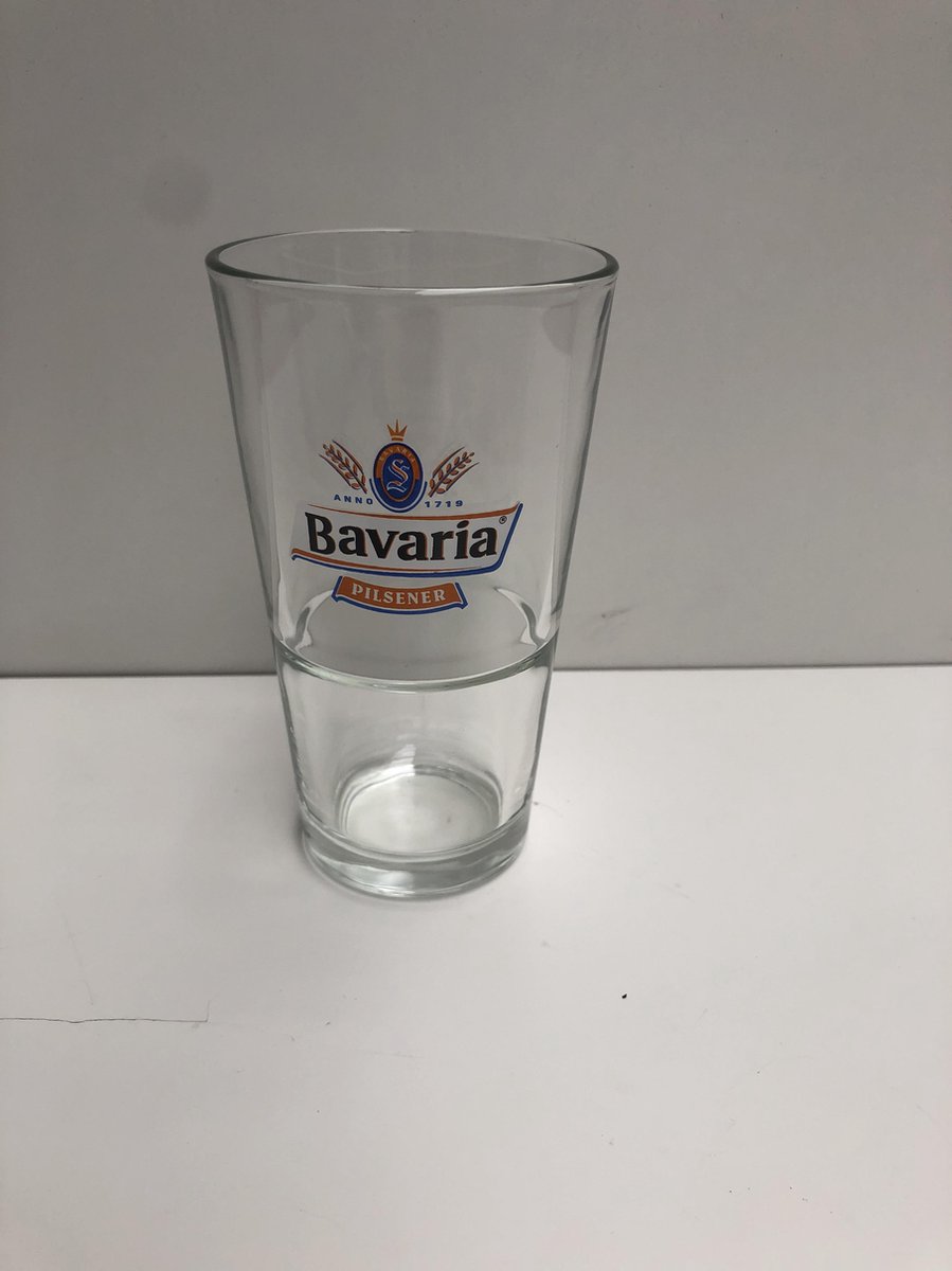 Bavaria bierglas vaasje 25cl set van 6 stuks amsterdammertje bier glas glazen bierglazen