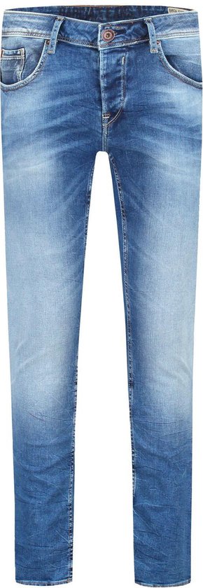 GARCIA Savio Heren Slim Fit Jeans Blauw - Maat W28 X L30 | bol.com