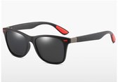 Zonnebril heren - Zonnebril heren gepolariseerd - Black/Red - Zwarte lenzen