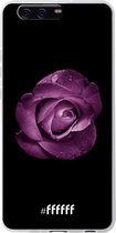 6F hoesje - geschikt voor Huawei P10 Plus -  Transparant TPU Case - Purple Rose #ffffff