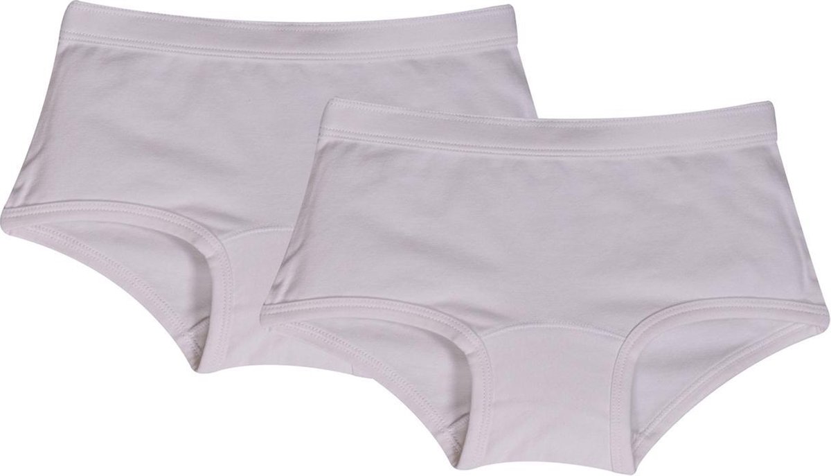 Woody boxershort meisjes - wit - 4 stuks - 999-10-SHD-Z/100 - maat 140