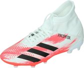 adidas - Predator 20.3 FG J - Voetbalschoenen - Kinderen - Wit/Zwart/Rood
