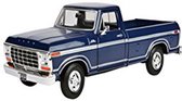 Ford F-150 Custom (Donkerblauw) 1:24 Motor Max