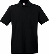 Zwart poloshirt premium van katoen voor heren - katoen - 180 grams - polo t-shirts XL (EU 54)