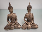 Boeddha beeld set (2 stuks)