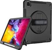iPad Pro 11 2021 (3e gen)/Pro 11 (2020)/Pro 11 (2018) Rugged Case pos stand - CaseBoutique - Effen Zwart - Kunststof