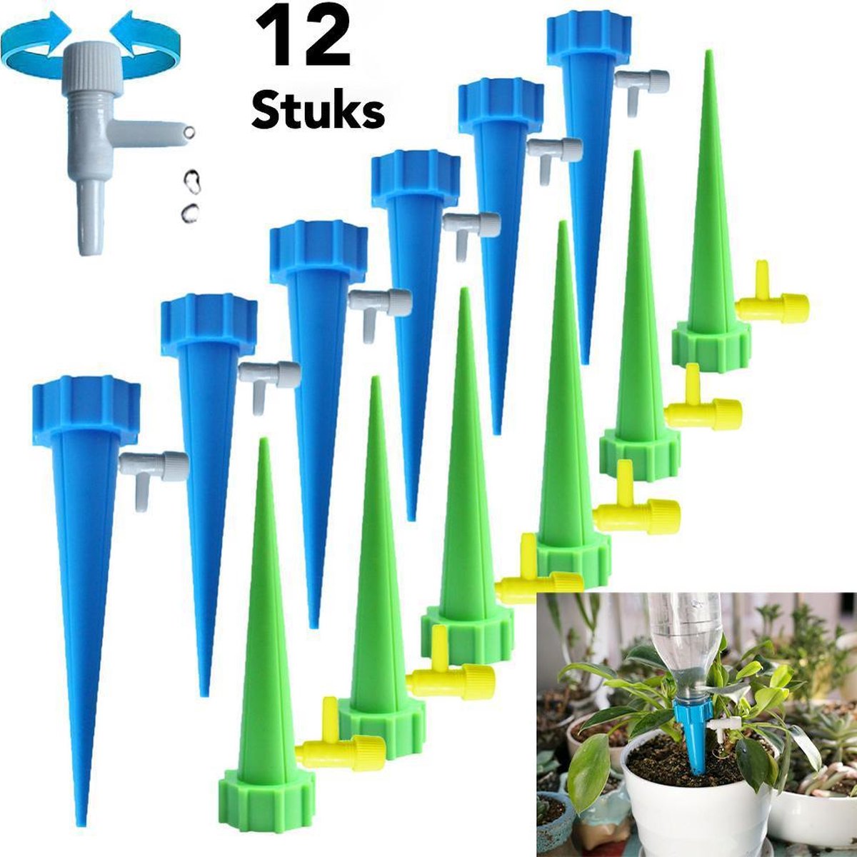 12 stuks Waterdruppelaar voor Planten Plant