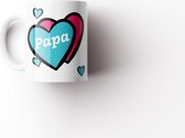 Mok: ♥ Papa - Vaderdagcadeau - Vaderdag mok