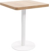 Bistrotafel 80x80 cm -(Incl LW 3D Klok) Bijzettafel- Coffee Table- Koffietafel- Woonkamer tafel
