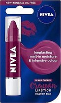 Nivea - crayon lipstick - gekleurde lippenbalsem met natuurlijke olie - lip balsem kleur Black Cherry