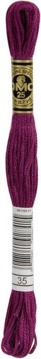 DMC Borduurzijde 35 Zeer Donker Fuchsia - 100% Katoen