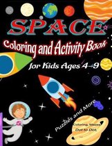 space coloring and activity book for kids ages 4-9