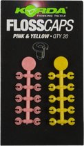 Korda Floss Caps - Pink/Yellow